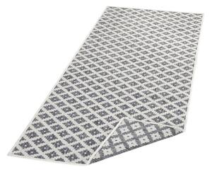NORTHRUGS - Hanse Home koberce Kusový koberec Twin-Wendeteppiche 103126 grau creme – na ven i na doma - 80x150 cm