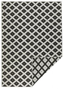 NORTHRUGS - Hanse Home koberce Kusový koberec Twin-Wendeteppiche 103124 schwarz creme – na ven i na doma Rozměry koberců: 80x150