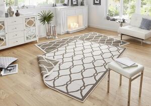 NORTHRUGS - Hanse Home koberce Kusový koberec Twin-Wendeteppiche 103122 braun creme ROZMĚR: 160x230