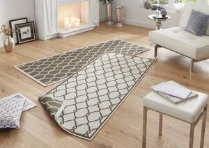 NORTHRUGS - Hanse Home koberce Kusový koberec Twin-Wendeteppiche 103122 braun creme – na ven i na doma - 160x230 cm