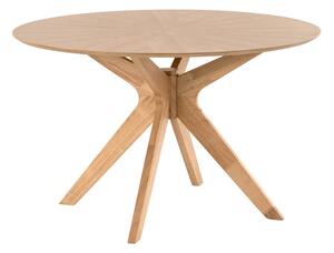 MUZZA Kulatý stůl lecra Ø 120 cm dubový