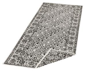 NORTHRUGS - Hanse Home koberce Kusový koberec Twin-Wendeteppiche 103113 schwarz creme – na ven i na doma - 120x170 cm