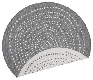 NORTHRUGS - Hanse Home koberce Kusový koberec Twin-Wendeteppiche 103112 grau creme ROZMĚR: 140x140 (průměr) kruh