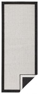 NORTHRUGS - Hanse Home koberce Kusový koberec Twin-Wendeteppiche 103105 creme schwarz ROZMĚR: 80x250