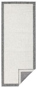 NORTHRUGS - Hanse Home koberce Kusový koberec Twin-Wendeteppiche 103108 creme grau – na ven i na doma - 80x150 cm