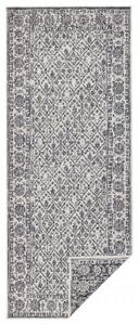NORTHRUGS - Hanse Home koberce Kusový koberec Twin-Wendeteppiche 103116 grau creme – na ven i na doma - 80x250 cm