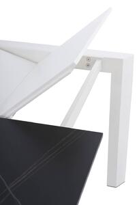 Rozkládací stůl sallie 140 (200) x 90 cm bílo-černý
