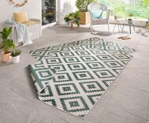 NORTHRUGS - Hanse Home koberce Kusový koberec Twin-Wendeteppiche 103131 grün creme – na ven i na doma - 240x340 cm