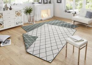 NORTHRUGS - Hanse Home koberce Kusový koberec Twin-Wendeteppiche 103117 grün creme ROZMĚR: 80x150