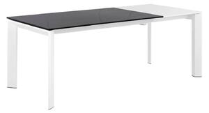Rozkládací stůl sallie 140 (200) x 90 cm bílo-černý