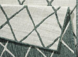 NORTHRUGS - Hanse Home koberce Kusový koberec Twin-Wendeteppiche 103117 grün creme ROZMĚR: 80x350