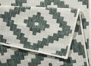 NORTHRUGS - Hanse Home koberce Kusový koberec Twin-Wendeteppiche 103131 grün creme – na ven i na doma - 160x230 cm