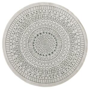 NORTHRUGS - Hanse Home koberce Kusový koberec Twin-Wendeteppiche 103103 creme grün kruh – na ven i na doma Rozměry koberců: 140x140 (průměr) kruh