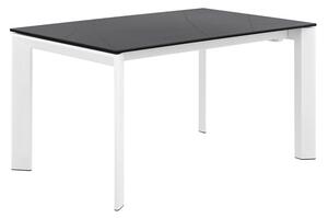 Rozkládací stůl sallie 160 (240) x 90 cm bílo-černý