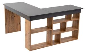 Rohový pracovní stůl v dekoru borovice 120x130 cm Vesper – Kalune Design