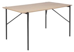 Stůl tallo 140 x 80 cm černo-hnědý