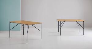 Stůl tallo 140 x 80 cm černo-hnědý