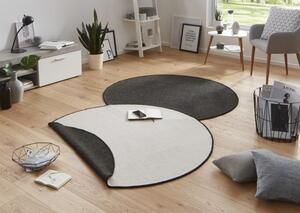 NORTHRUGS - Hanse Home koberce Kusový koberec Twin-Wendeteppiche 103096 schwarz creme kruh ROZMĚR: 140x140 (průměr) kruh