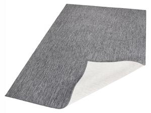NORTHRUGS - Hanse Home koberce Kusový koberec Twin-Wendeteppiche 103097 grau creme – na ven i na doma - 80x150 cm