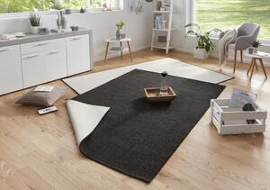 NORTHRUGS - Hanse Home, Kusový koberec Twin-Wendeteppiche 103096 schwarz creme | černá Typ: 160x230 cm