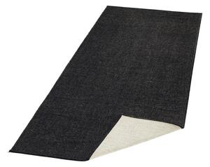 NORTHRUGS - Hanse Home koberce Kusový koberec Twin-Wendeteppiche 103096 schwarz creme – na ven i na doma Rozměry koberců: 80x250