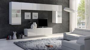 Obývací stěna CHEMUNG 2 - bílá / lesklá bílá