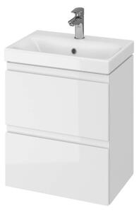 Cersanit Moduo, závěsná umyvadlová skříňka 50cm, bílá lesklá, S929-006