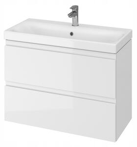 Cersanit Moduo, závěsná umyvadlová skříňka 80cm, bílá lesklá, S929-002