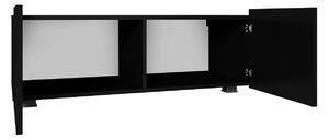 TV stolek 100 cm CHEMUNG - černý / lesklý černý
