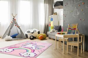 Obsession koberce Dětský kusový koberec Lollipop 185 Unicorn - 90x130 cm