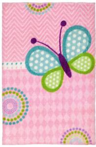 Dětský kusový koberec Lollipop 184 Butterfly-120x170