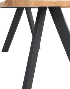 Stůl lunac 140 x 90 cm černý