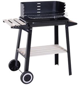 Outsunny Uhlíkový Gril BBQ na Pikniky a Otevřený Oheň 83x46x87 cm | Aosom