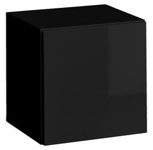 Čtvercová skříňka na zeď ILKA - černá