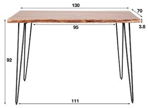 Barový stůl Nora IV - 130 Solid acacia natural