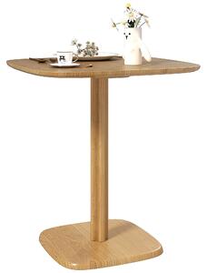 HOMCOM Jídelní stůl pro 4 osoby moderní styl, kuchyňský stůl s dřevěným povrchem, 70 x 70 cm, přírodní dřevo | Aosom