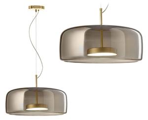 Toolight Toolight, LED stropní závěsné svítidlo APP310-1CP, zlatá-šedá, OSW-03897