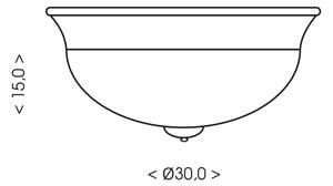 Brilagi - Stropní svítidlo FRESCO 2xE27/40W/230V pr. 30 cm měděná