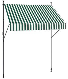 Outsunny Sluneční Markýza 2x1,2 m s Výsuvným Ramem, Zahradní Sluneční Plachta s Hliníkovým Rámem a Polyesterem 180g/㎡, pro Zahradu, Balkon a Terasu, Z