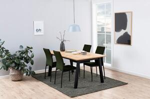 ACTONA Sada 4 ks − Jídelní židle Demina − zelená 92 × 43,5 × 53 cm