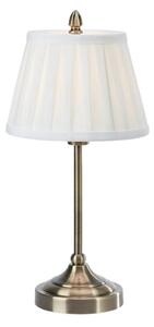 Markslöjd 108973 - Stolní lampa OXFORD 1xE14/40W/230V bílá/mosaz