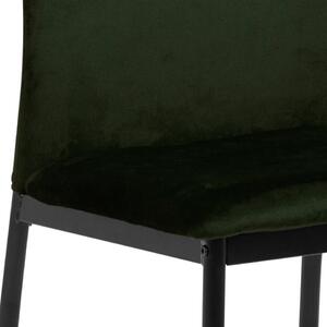 ACTONA Sada 4 ks − Jídelní židle Demina − zelená 92 × 43,5 × 53 cm