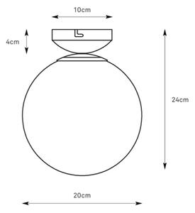 Markslöjd 109024 - Koup. stropní svítidlo STINTINO 1xE14/40W/230V IP44 m. chrom