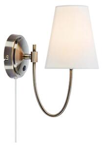 Markslöjd 108908 - Nástěnná lampa AMAR 1xE14/40W/230V bílá/mosaz