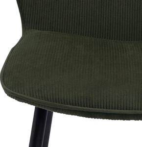 Actona Jídelní židle Evelyn olivově zelená