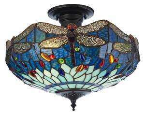 Endon 111897 - Přisazený lustr Tiffany DRAGONFLY 3xE27/10W/230V pr. 41 cm
