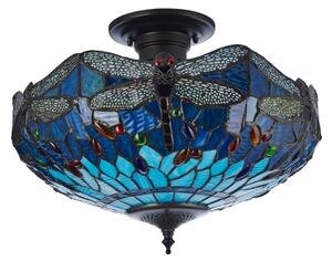 Endon 111897 - Přisazený lustr Tiffany DRAGONFLY 3xE27/10W/230V pr. 41 cm