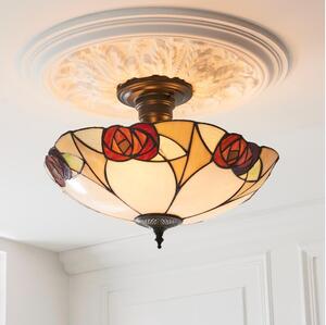 Endon 111907 - Přisazený lustr Tiffany INGRAM 3xE27/10W/230V pr. 45 cm