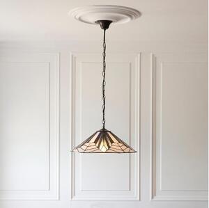 Endon 111922 - Lustr na řetězu Tiffany ASTORIA 3xE27/10W/230V pr. 48 cm