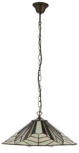Endon 111922 - Lustr na řetězu Tiffany ASTORIA 3xE27/10W/230V pr. 48 cm